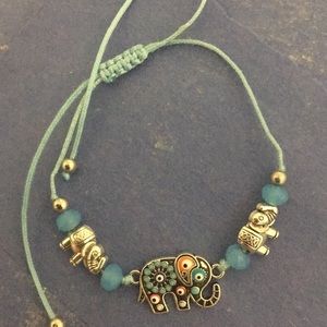 Elephant charm bracelet